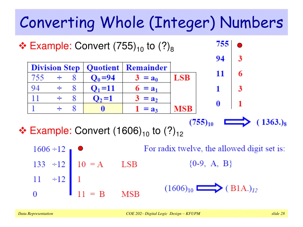 converting whole integer numbers 4