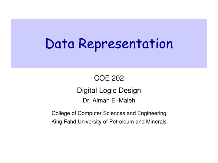 data representation