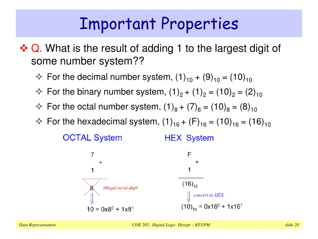 important properties 1
