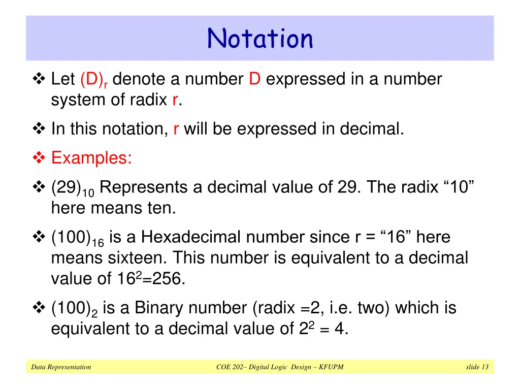notation