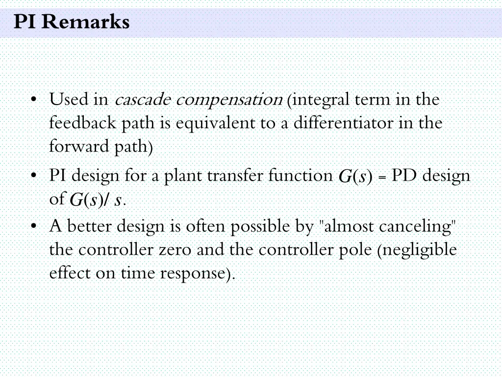 pi remarks