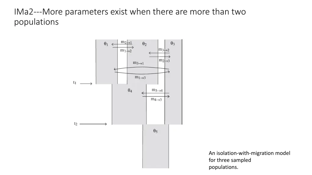 ima2 more parameters exist when there are more