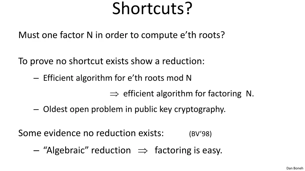 shortcuts