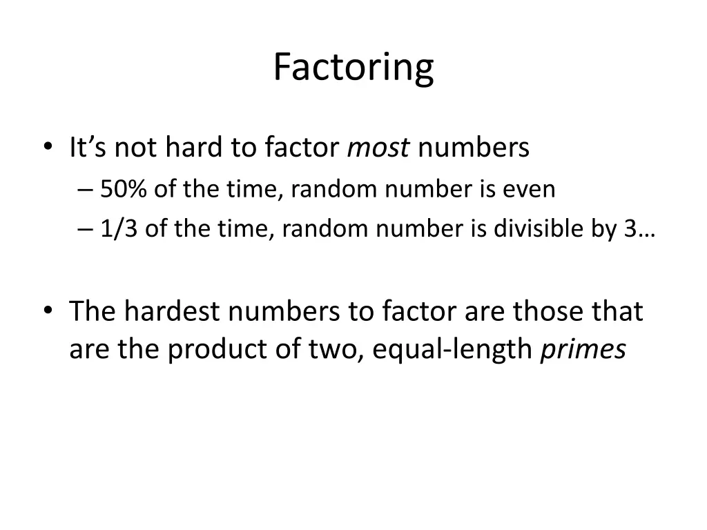 factoring 1