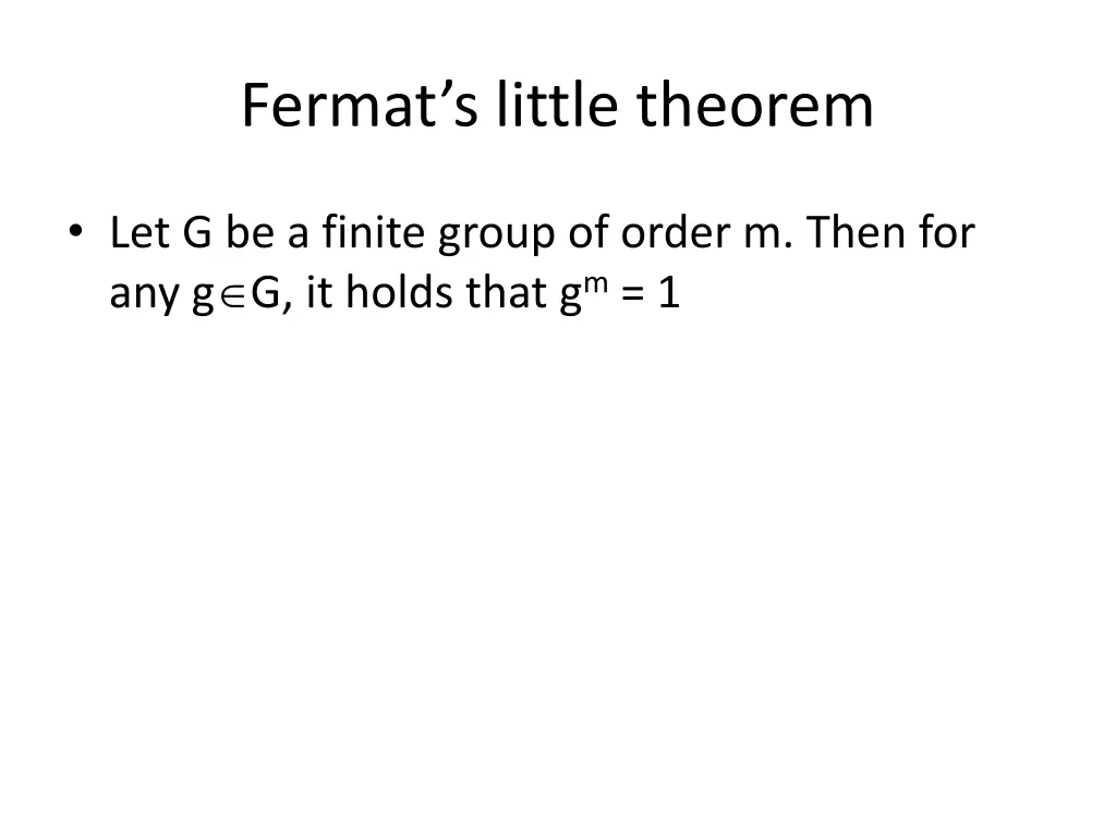 fermat s little theorem