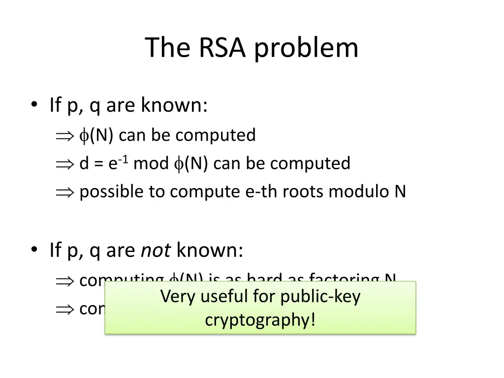 the rsa problem 3