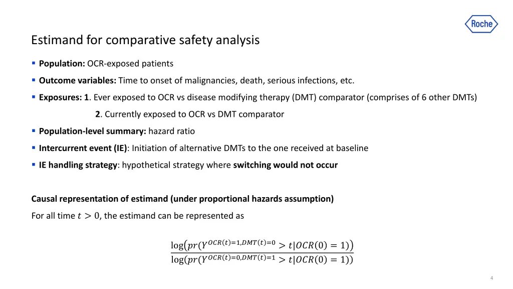 estimand for comparative safety analysis