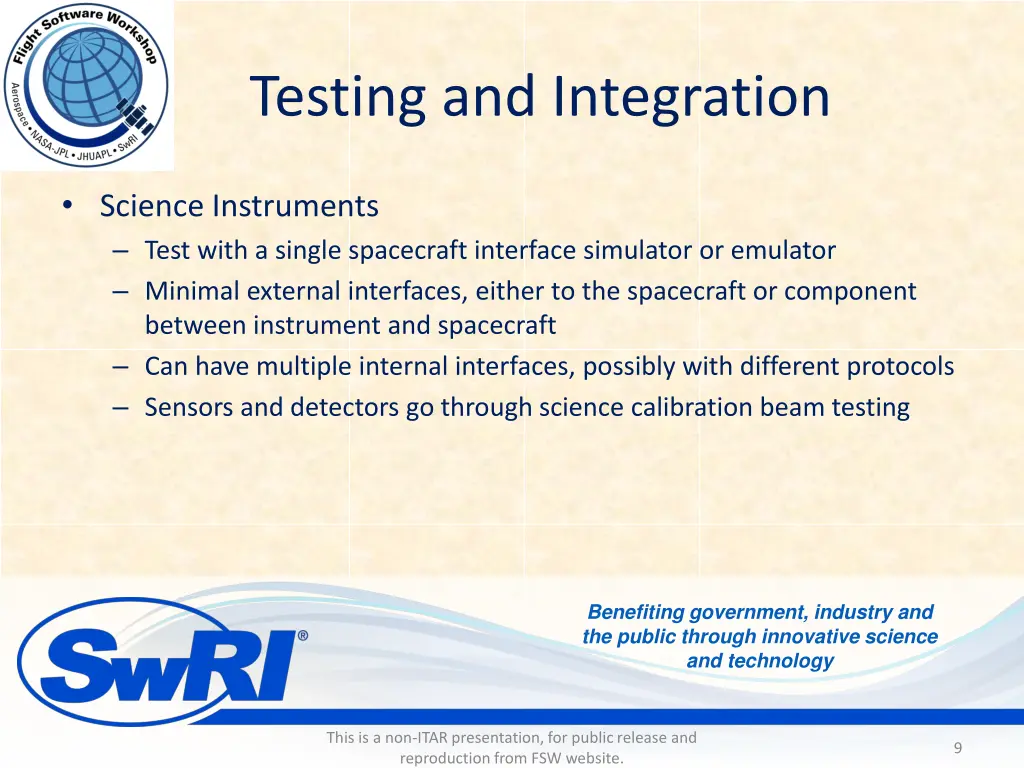testing and integration