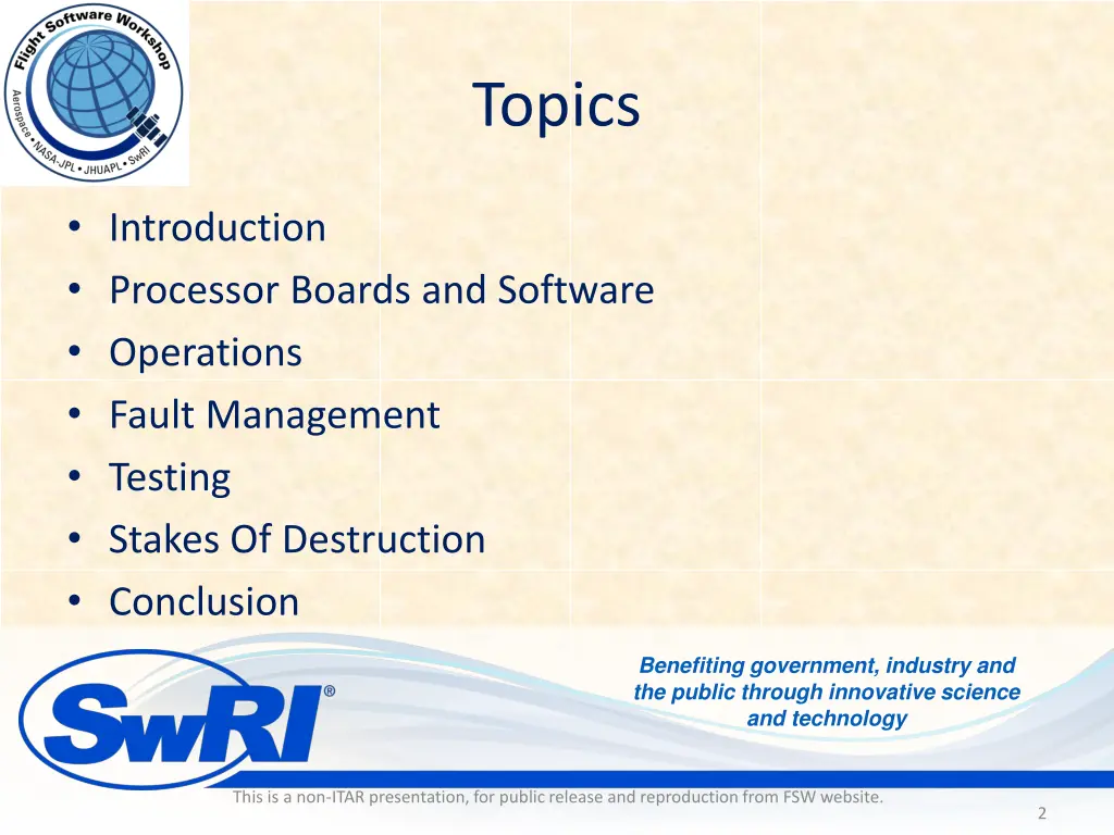 topics