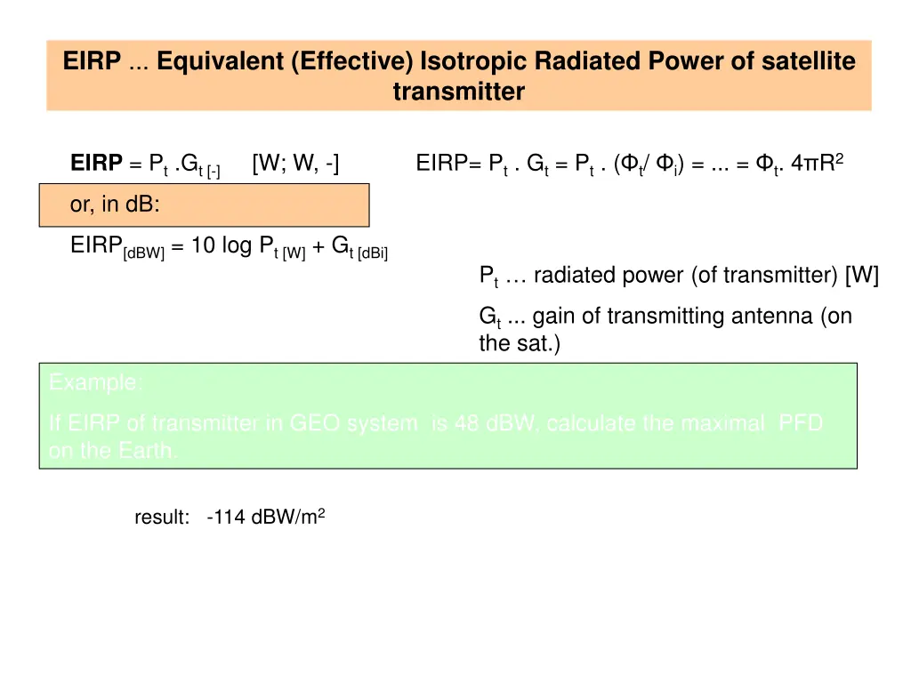 eirp equivalent effective isotropic radiated