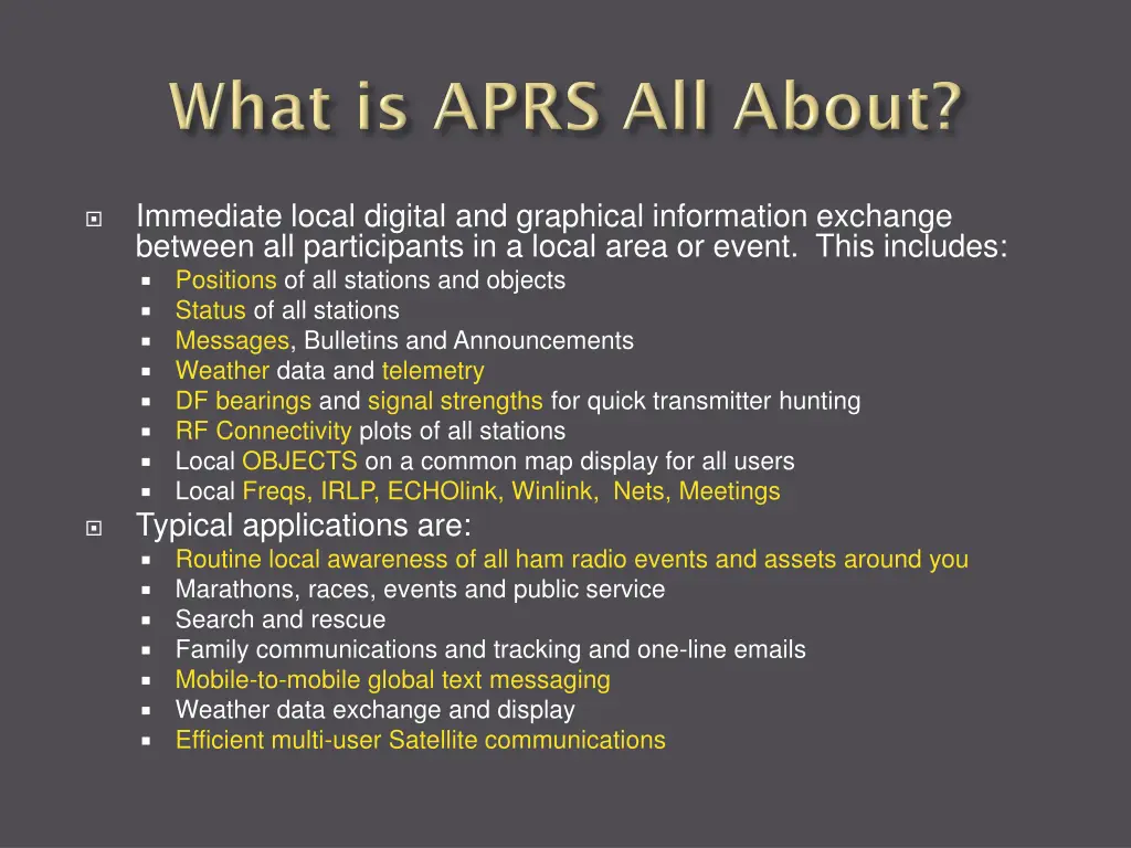 immediate local digital and graphical information