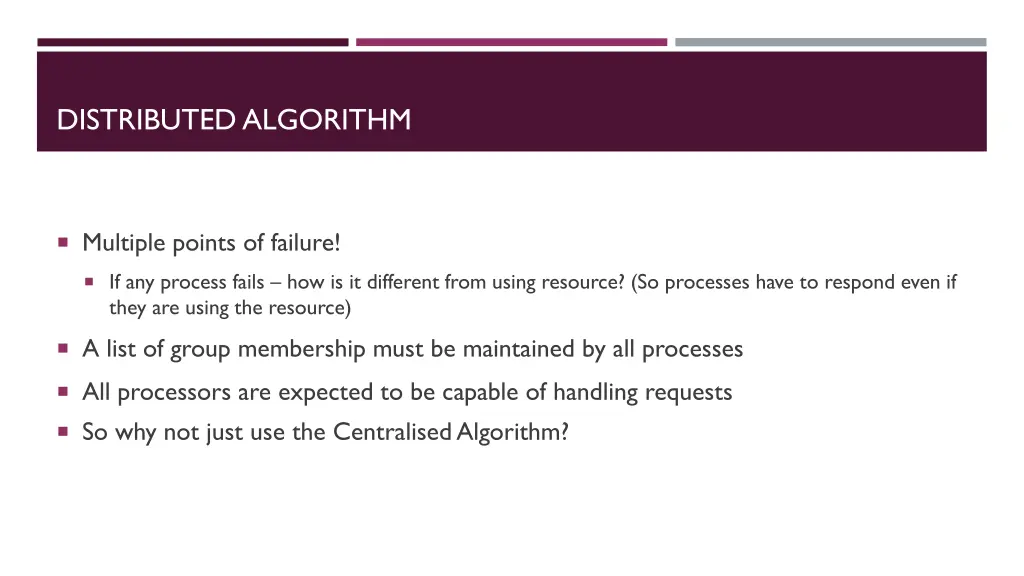 distributed algorithm 3