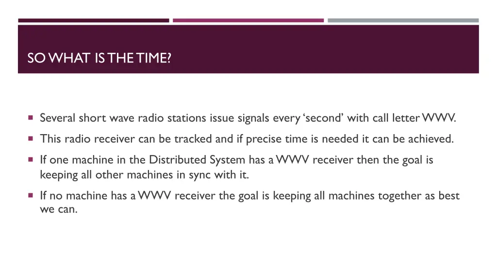 so what is the time