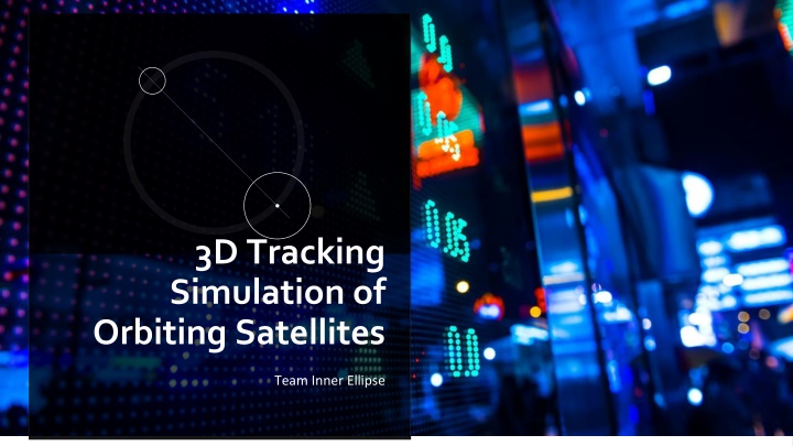 3d tracking simulation of orbiting satellites