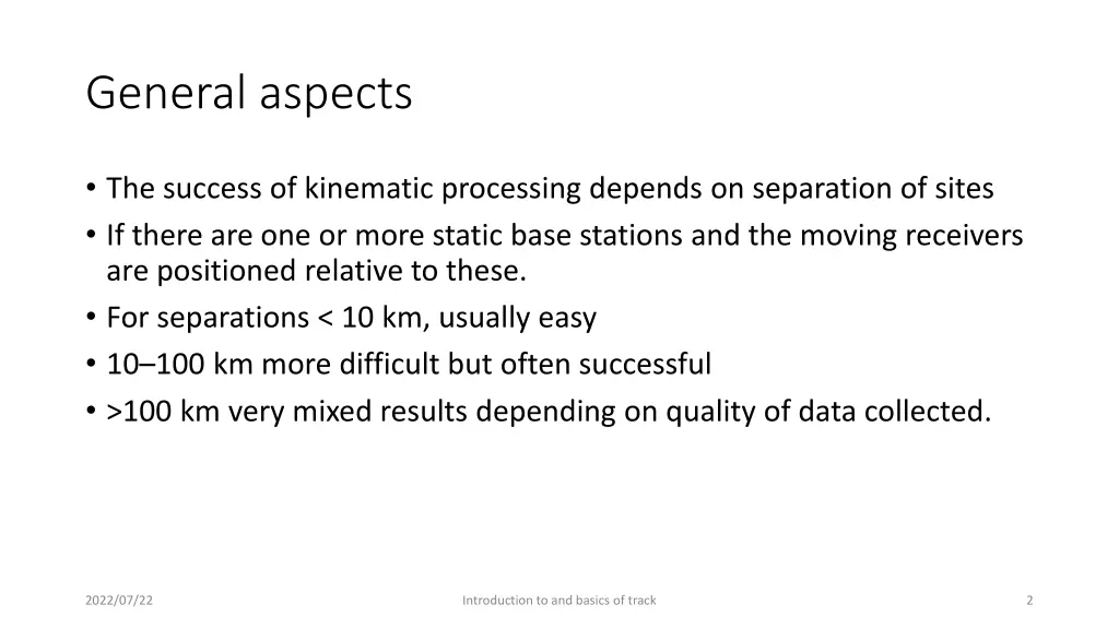 general aspects