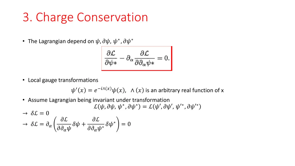 3 charge conservation