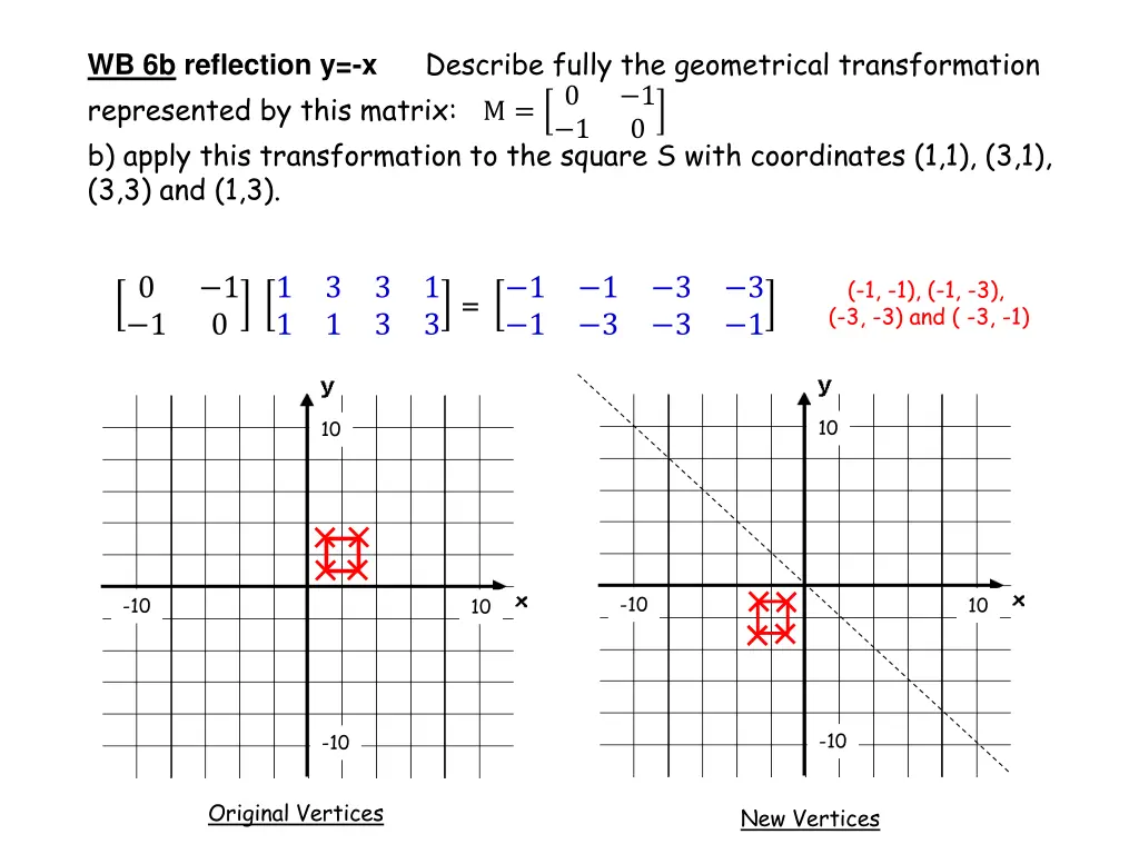 describe fully the geometrical transformation