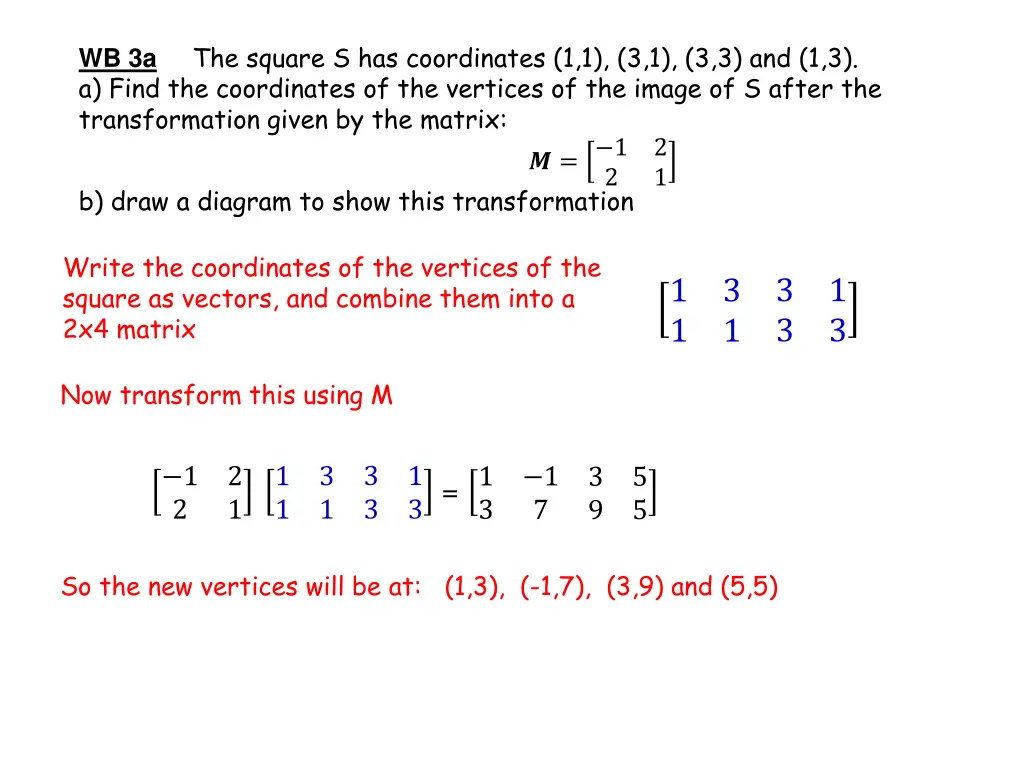 wb 3a the square s has coordinates