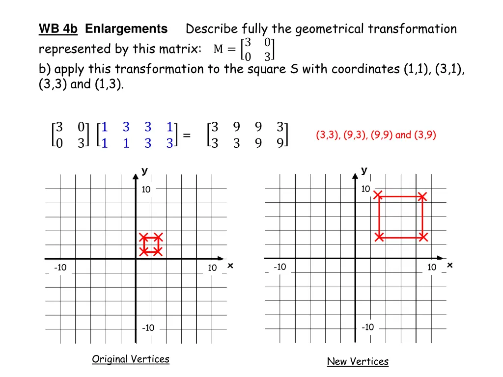wb 4b enlargements describe fully the geometrical