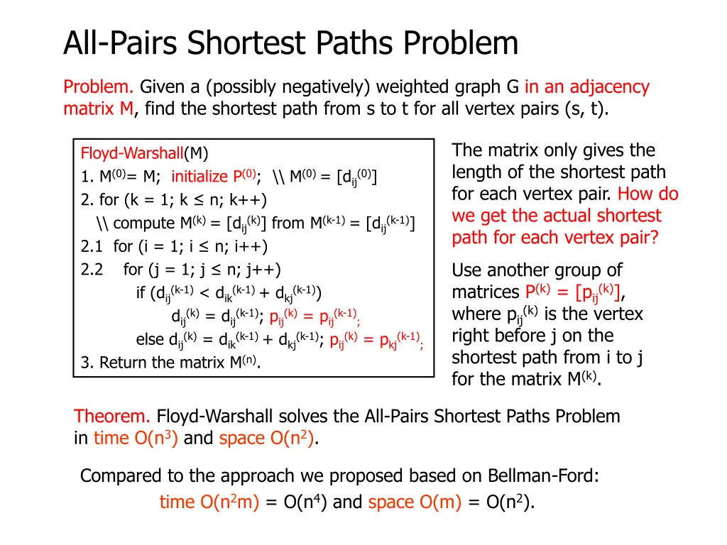 all pairs shortest paths problem 16