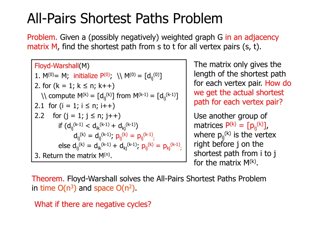 all pairs shortest paths problem 17