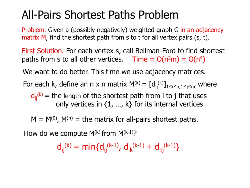 all pairs shortest paths problem 6