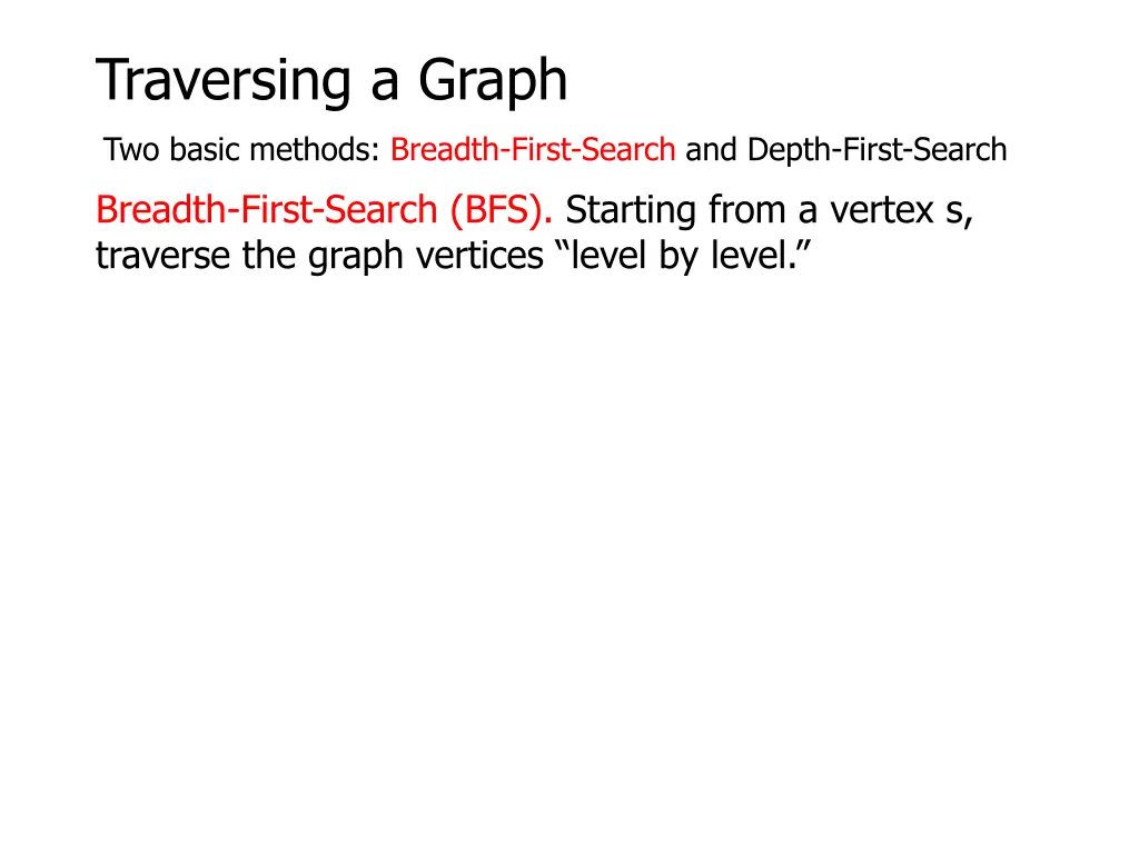 traversing a graph 1