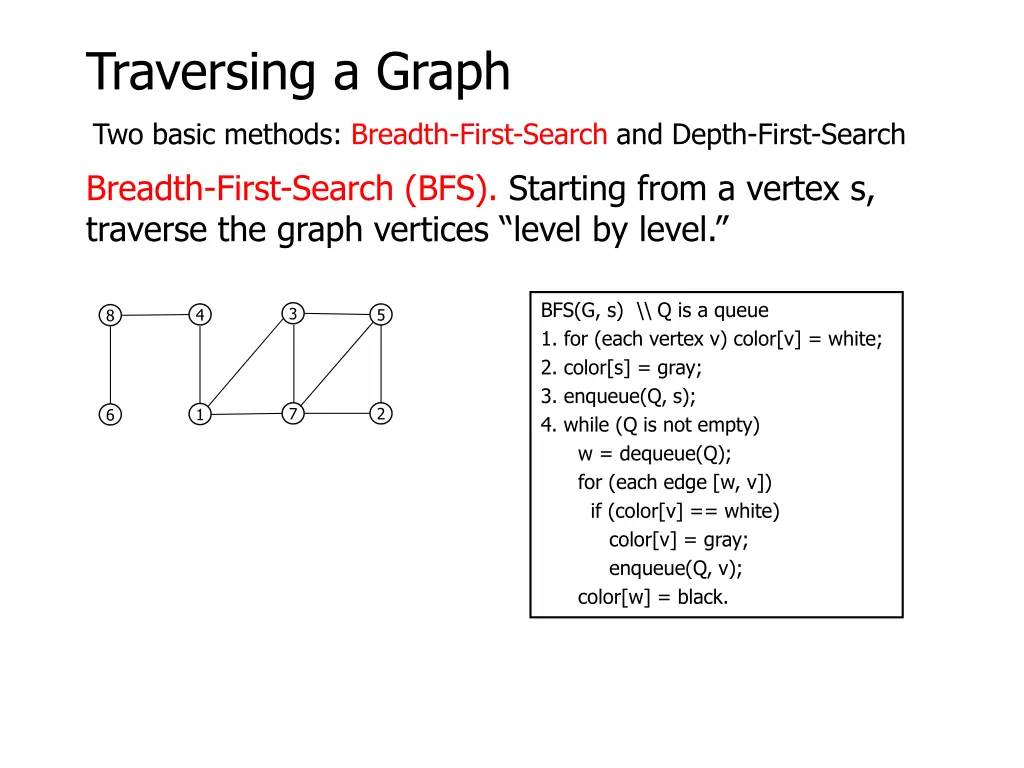 traversing a graph 3