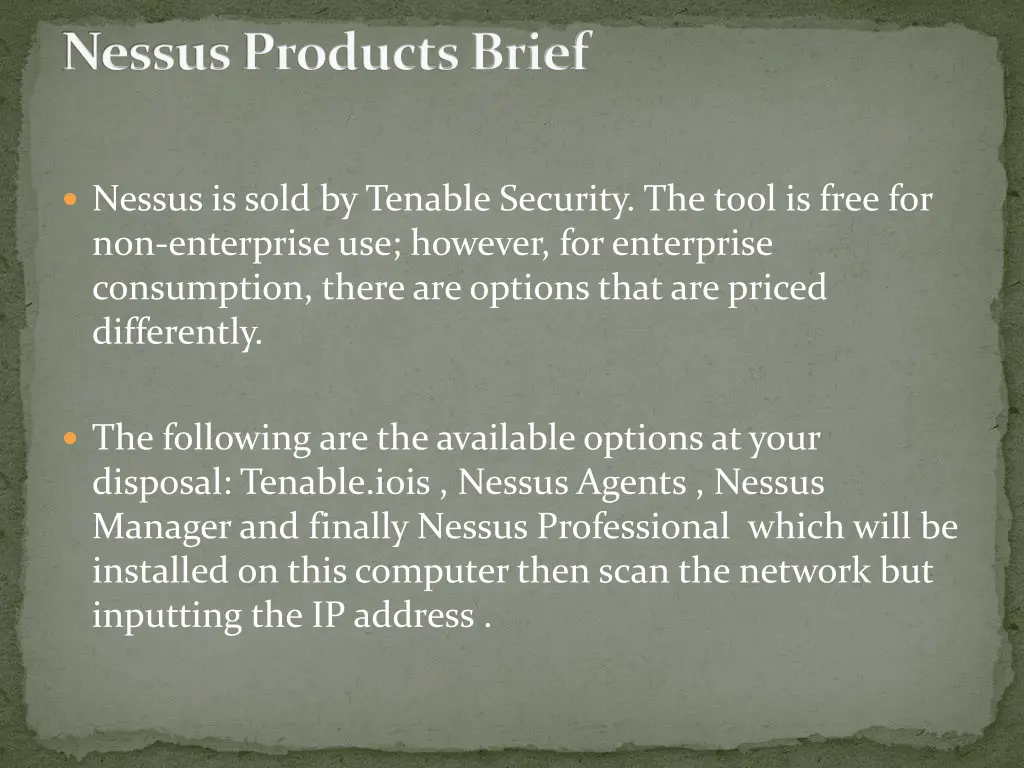 nessusproducts brief
