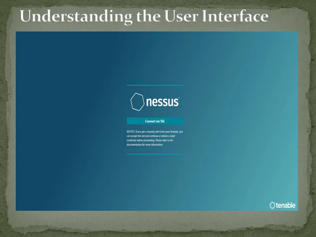 understanding the user interface 1