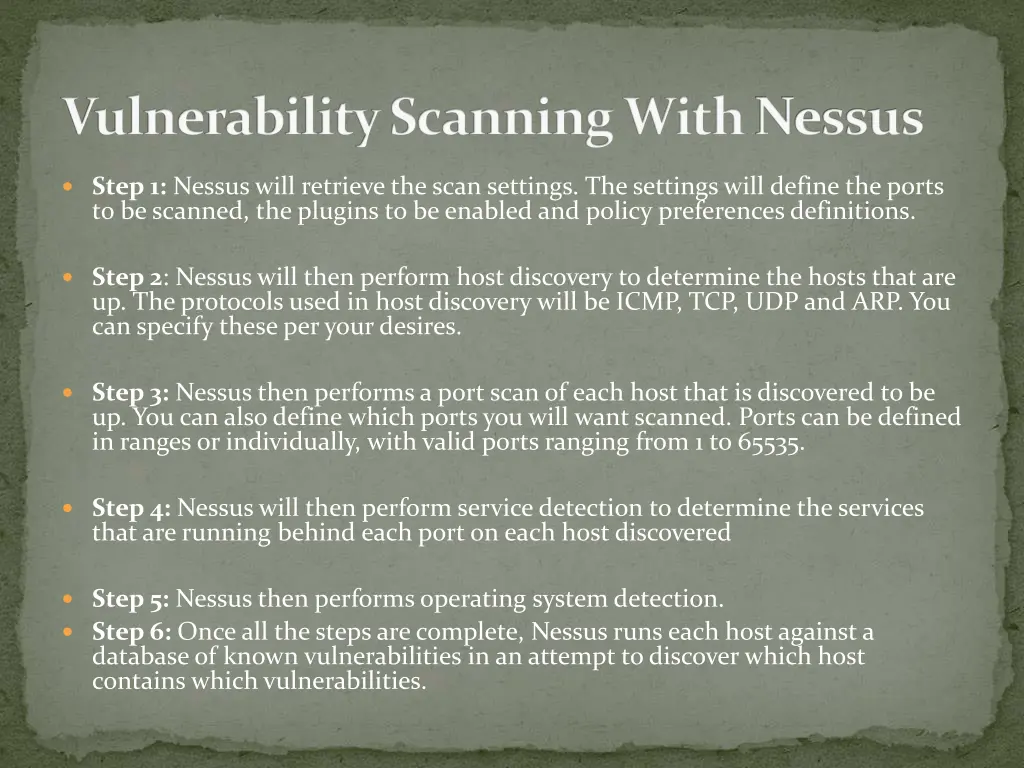 vulnerability scanning with nessus 2