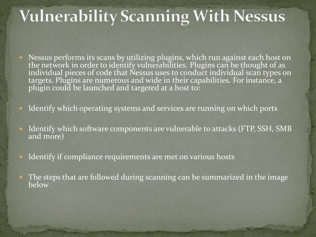 vulnerability scanning with nessus