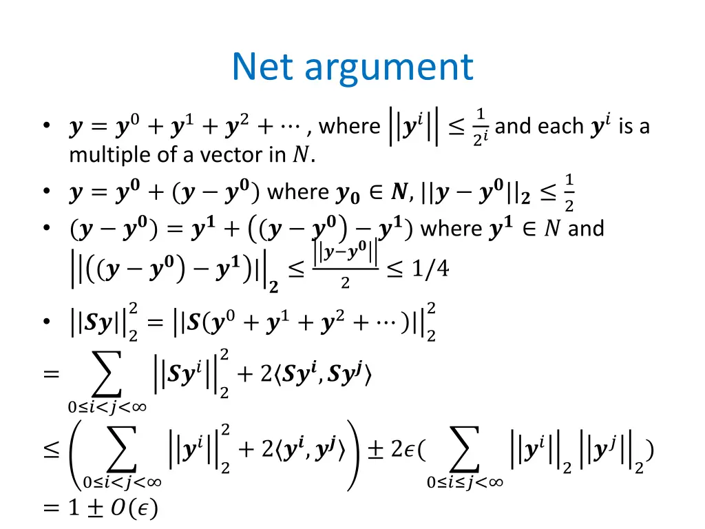 net argument