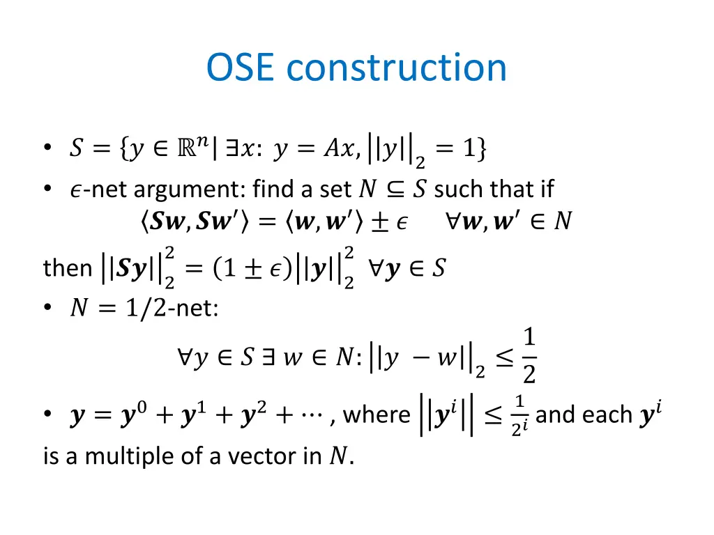 ose construction