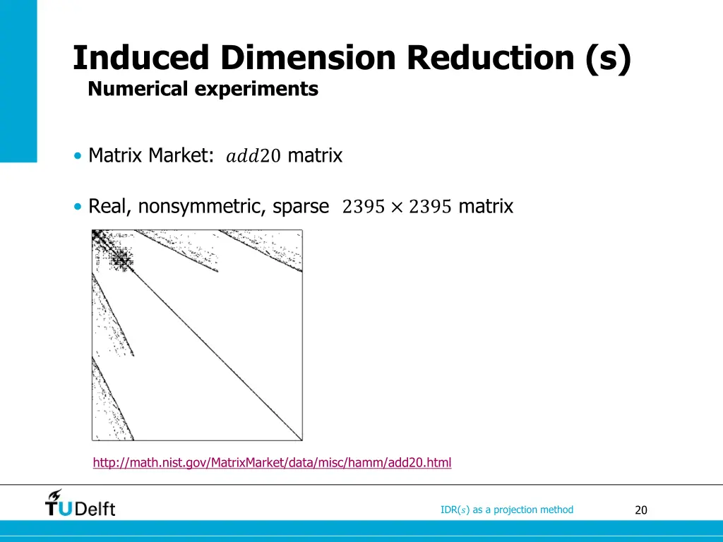 induced dimension reduction s numerical 2