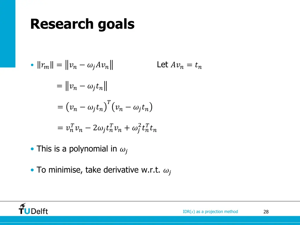research goals 1