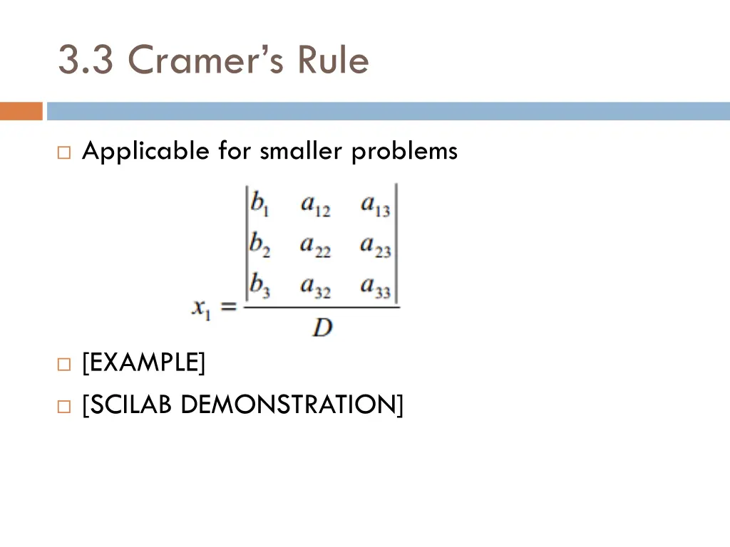3 3 cramer s rule