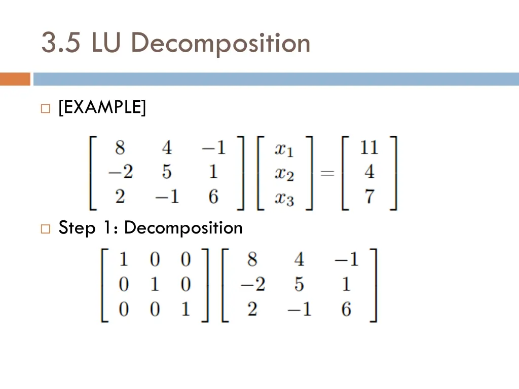 3 5 lu decomposition 2