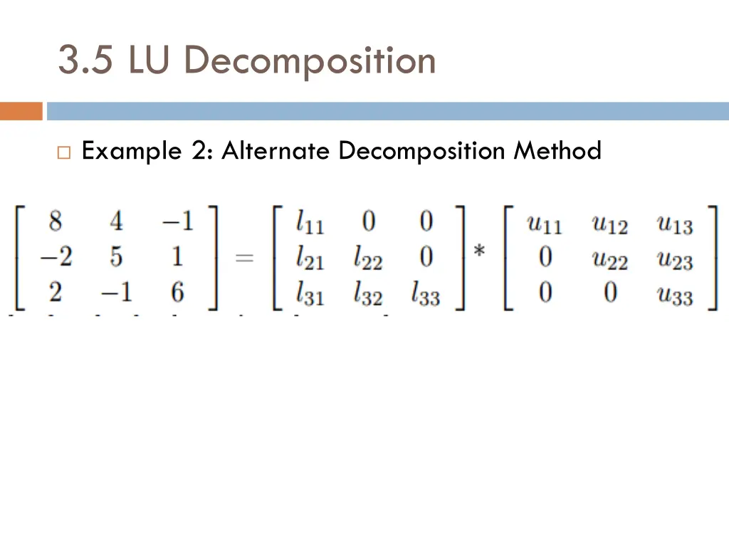 3 5 lu decomposition 6