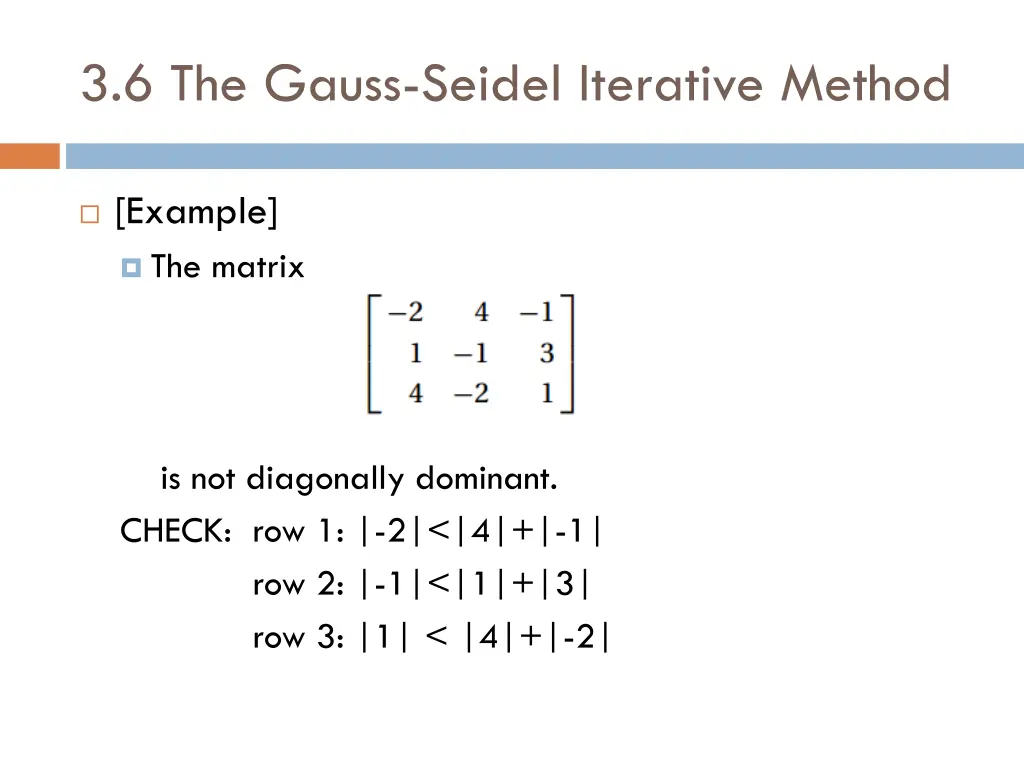 3 6 the gauss seidel iterative method 4