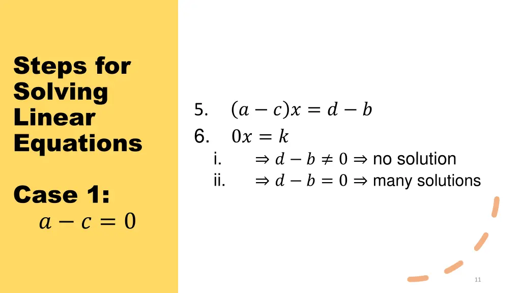 steps for solving linear equations 2