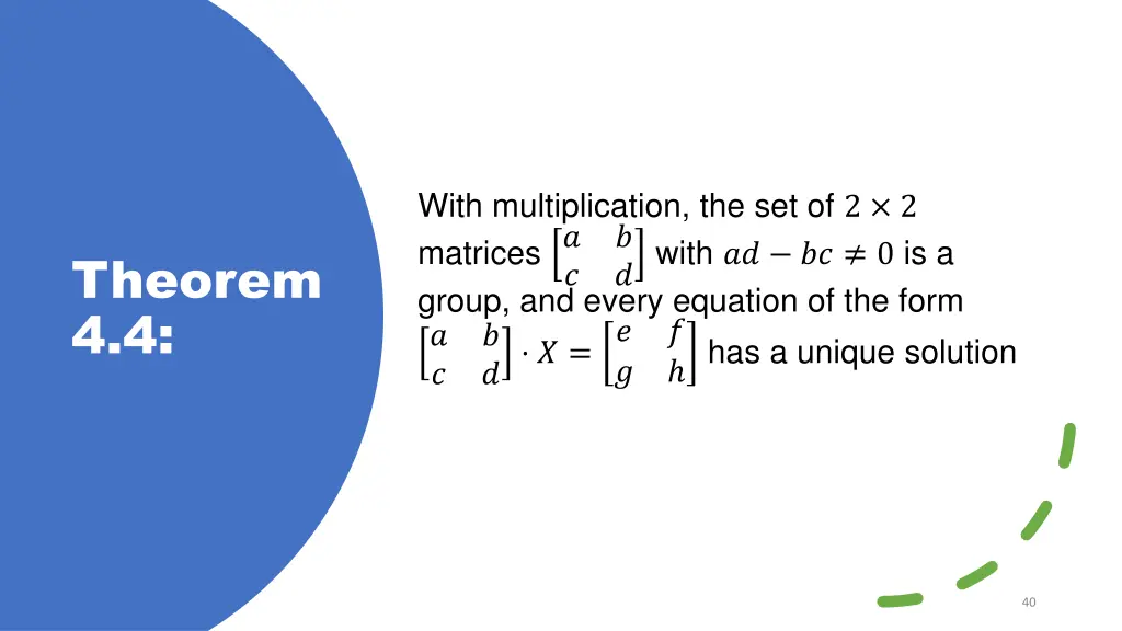 with multiplication the set of 2 2 matrices group