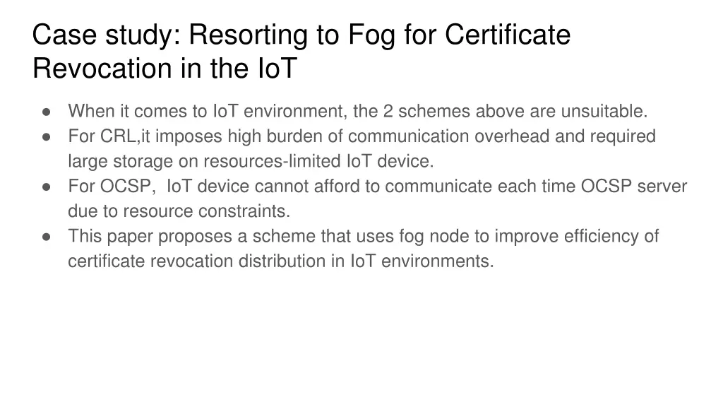 case study resorting to fog for certificate 2