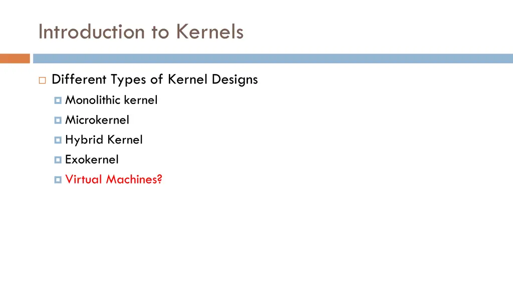 introduction to kernels