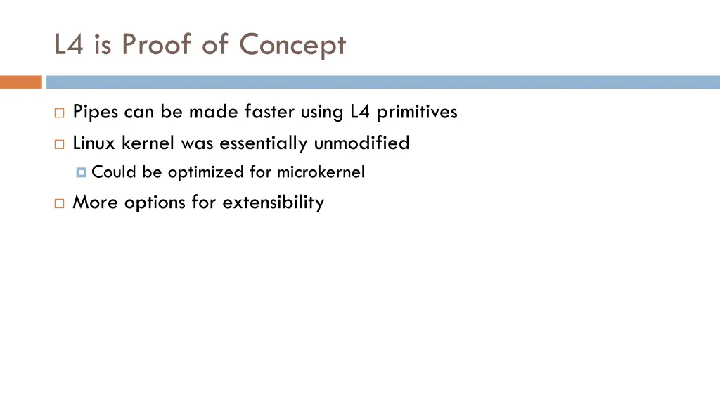 l4 is proof of concept