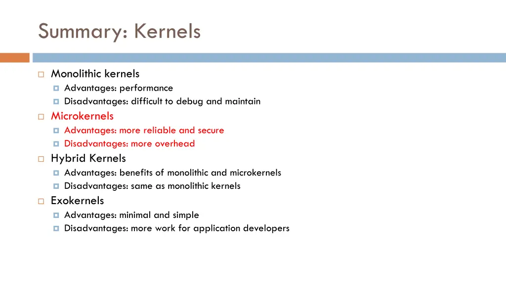 summary kernels