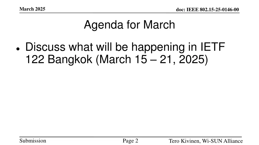 march 2025