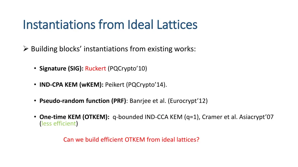 instantiations instantiations from