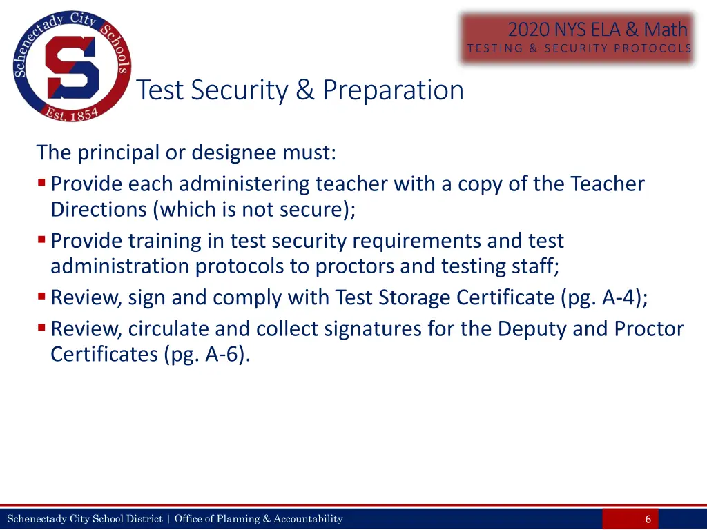 2020 nys ela math testing security protocols 5