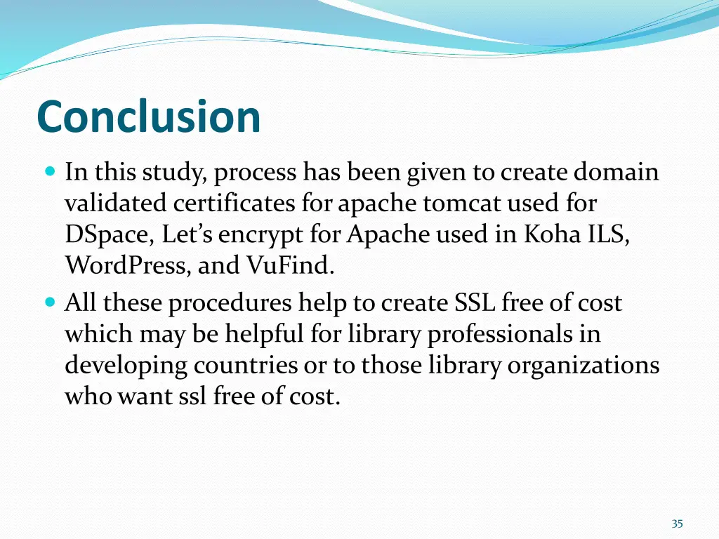 conclusion
